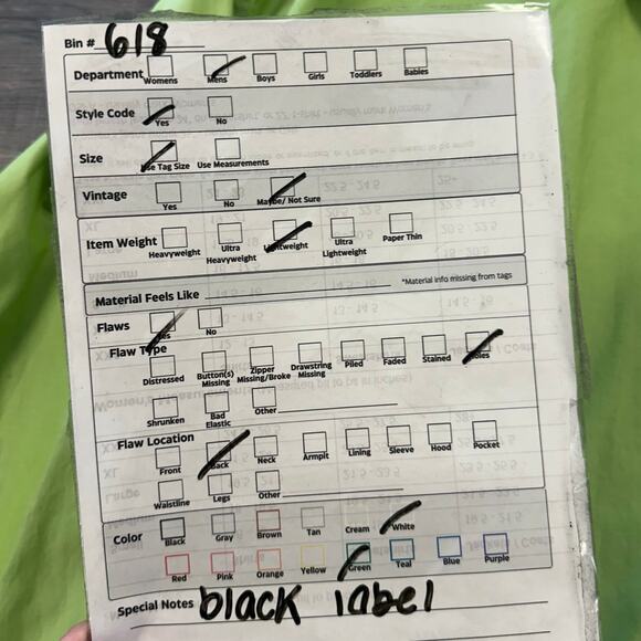 Ralph Lauren Black Label Neon Green Mens 17 Long Sleeve Button Down Dress Shirt - Picture 11 of 11